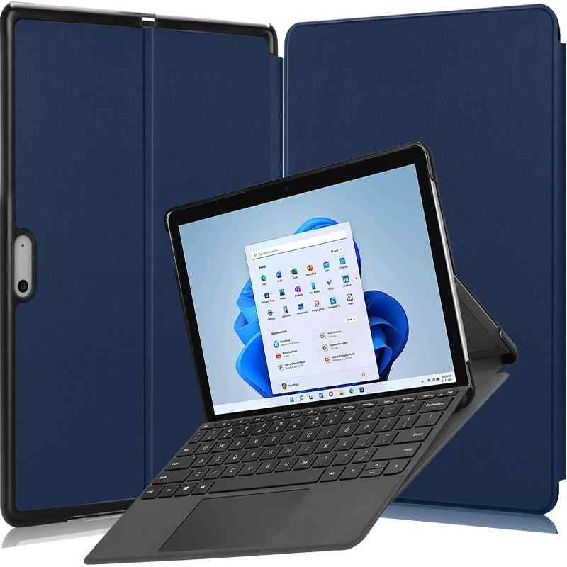 樂天商城 - FOR surface pro 8 13 インチ 用のケースタブレット 専用 新型 高級PU レザー ケース FOR surface pro 8 13 インチ 用のカバー スタンド機能付き 保護ケース 薄型 超軽量 全面保護型 PCduoduo (ダーク