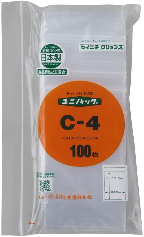 乐天商城 - セイニチ 「ユニパック」 C－4 100×70×0．04 100枚入 C-4(100)