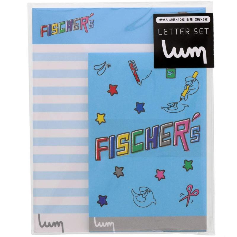 サンスター文具 YouTuber レターセット フィッシャーズ S2087456【シリーズ】UUUM ユーチューバー ステーショナリー【特長】マルチに使える封筒＆キャラの便箋【中身】便箋 2柄 各10枚 合計20枚 / 封筒 2柄 各5枚 計10枚【サイズ】186mm×146mm×4mm【本体材質】紙