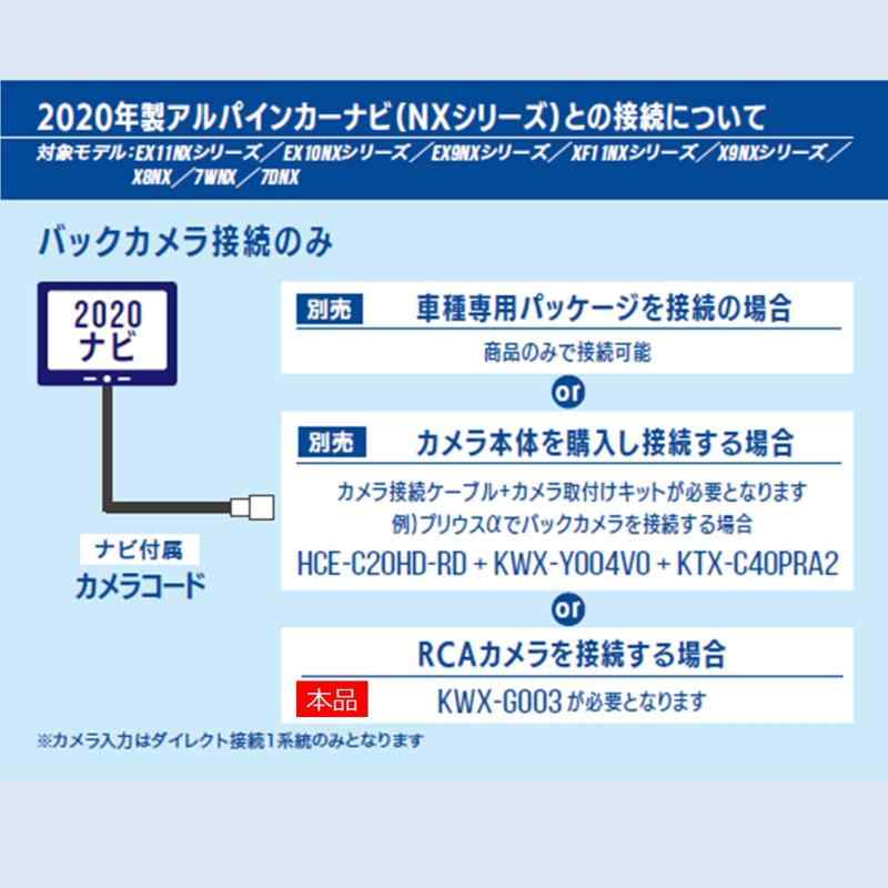 アルパイン(ALPINE) NXシリーズ用RCAカメラ変換ケーブル KWX-G003