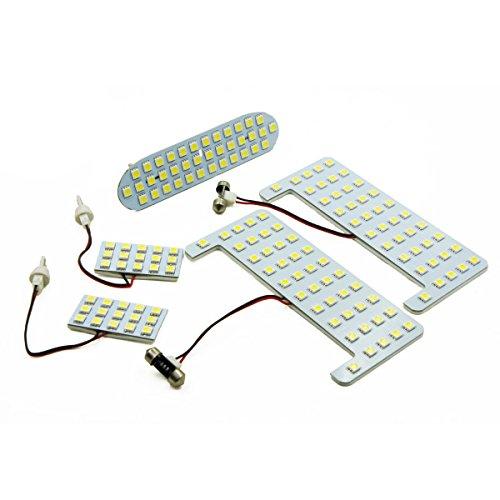 乐天商城 - ノア ヴォクシー 80系 LED ルームランプ ホワイト 6500k SMDLED 計152発 5pcs ルームライト 白_57111