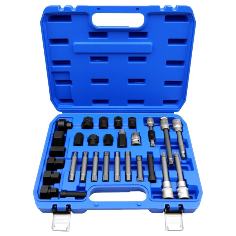Rakuten - ZKTOOL 30ピース オルタネータープーリー取り外しツールキット オルタネータープーリー 分解 リムーバー工具セット