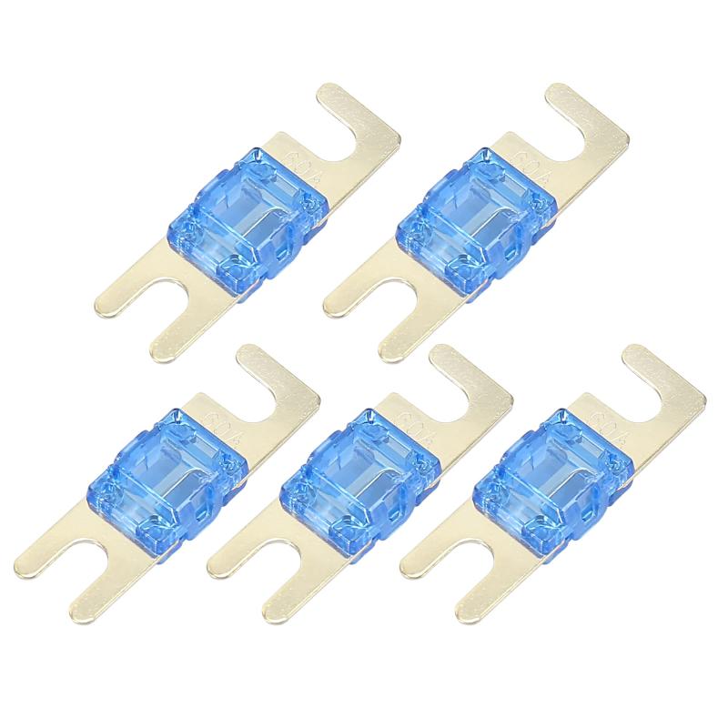 X AUTOHAUX AFSミニANLヒューズ 置換 車 トラック オートバイ ボート オーディオ CD用 60A 5個