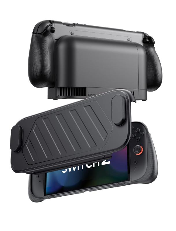 Rakuten - JSAUX 分体式保護ケース（Switch 2対応）｜TPU製ミドルフレーム＆PC製フェイスカバー｜滑り止め付きエルゴノミックグリップ｜ゲームカード10枚収納｜スタンド使用対応｜衝撃吸収＆傷防止（PC0