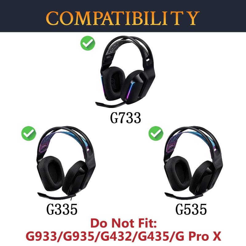 SOULWIT 冷却ジェル イヤーパッド for Logicool G733 G535 G335 Lightspeed Wirele...