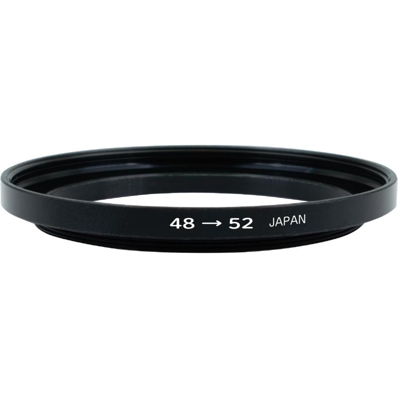 マルミ MARUMI ステップアップリング 48mm→52mm 906210 フィルター径変換アダプターレンズのフィルター径よりもサイズの大きいフィルターを取り付けるための変換アダプターです。口径サイズ(レンズ側):48mm口径サイズ(フィルター側):52mm品番:906210ブランド:マルミ