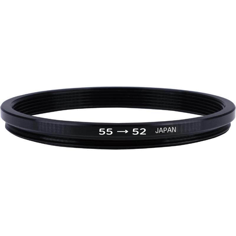 マルミ MARUMI ステップダウンリング 55mm→52mm 907088 フィルター径変換アダプターレンズのフィルター径よりもサイズの小さいフィルターを取り付けるための変換アダプターです。口径サイズ(レンズ側):55mm口径サイズ(フィルター側):52mm品番:907088ブランド:マルミ
