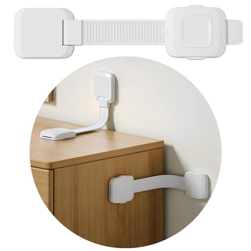 【長さ調整が可能、掃除が簡単】家具転倒防止 地震対策 ストッパー 取り付けは簡単 転倒防止 ベルト 穴あけ不要 食器棚 本棚 家具 固定 耐震 ベルト 粘着 転倒防止器具