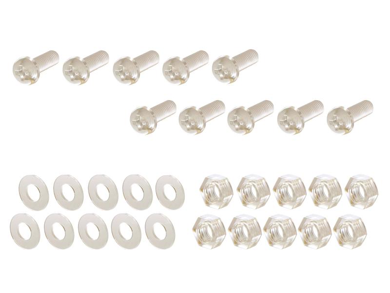乐天商城 - ポッシュフェイス(POSH FAITH) バイク用品 ポリカーボネートスクリーンビス 5mm×15mm 10個入り クリアー 990515