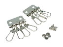 イチネンアクセス ファミリーツール(FAMILY TOOL) キーケース金具 4連 馬蹄型 シルバー 2個入 57403