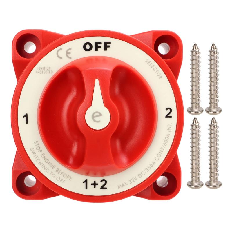 バッテリー切断スイッチ、4 ギアポジション電源オフ分離スイッチマリンボートヨット RV 用バッテリー分..