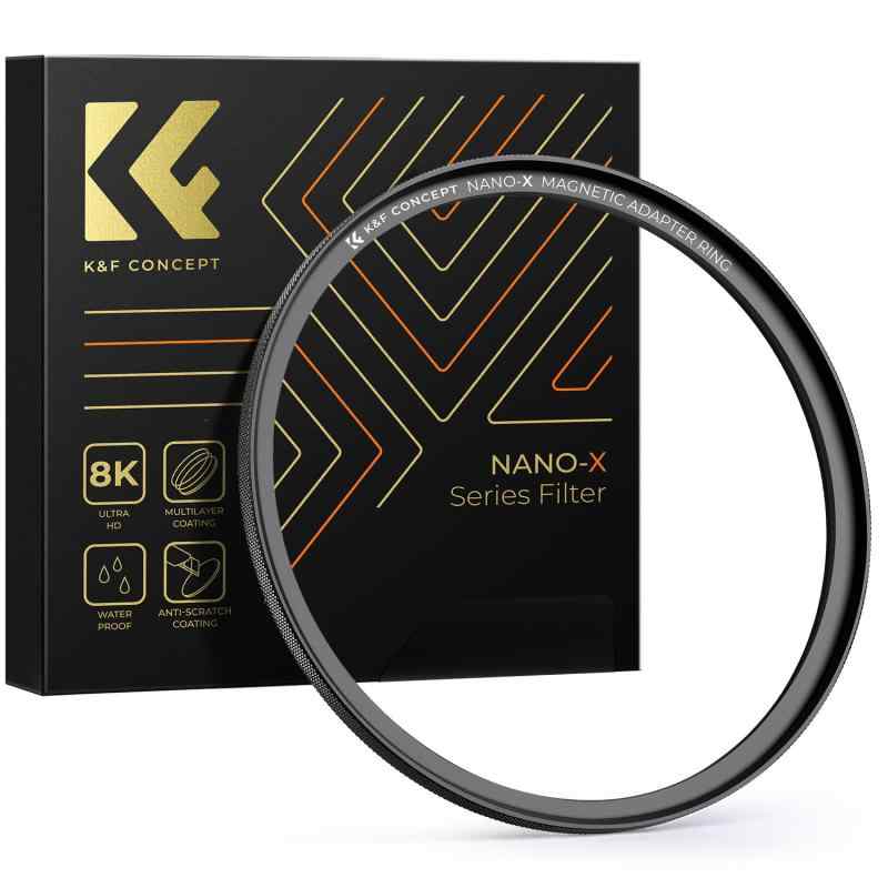 乐天商城 - K&F CONCEPT 58mm 磁気レンズフィルターアダプターリング 強い吸着力 フィルタを快速に着脱可能