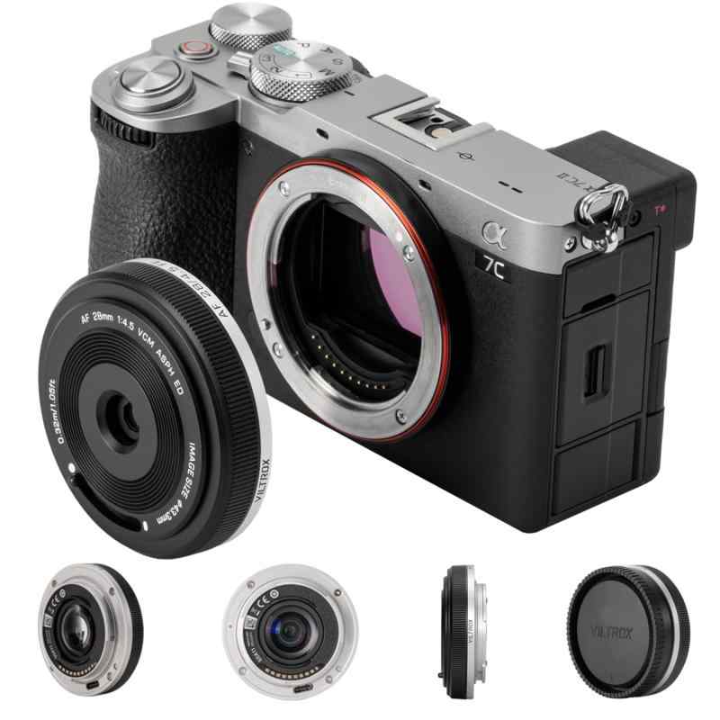樂天商城 - 【ソニー E マウント対応】 VILTROX 28mm F4.5 AF パンケーキプライムレンズ｜全画幅広角 オートフォーカス ソニー a7/a7R/a7S/a7C 全機種対応 超軽量設計 4K ビデオ撮影対応 静粛 AF パフォーマンス