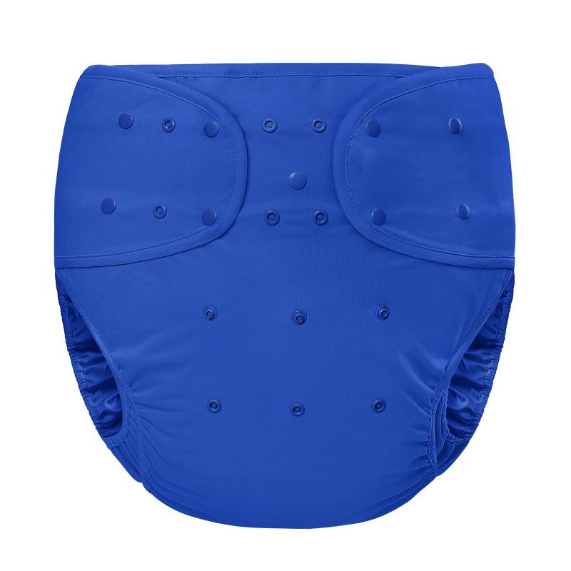 LittleForBig 大人用布おむつカバー【気楽なおむつカバー】調節可能なウエストと長さ 無地 スナップ付 漏れ防止 通気性 洗濯可