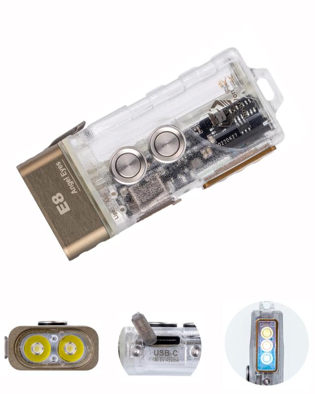 E5デュアル電源キーホルダー懐中電灯高ルーメン whitehalca-10175345 White market サンプル画像3