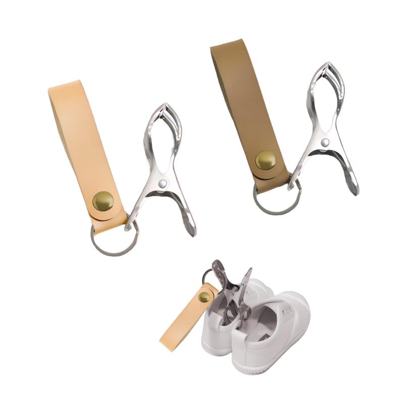 KDSSYFT シューズクリップ 2個入り ステンレス製 ベビーカー クリップ シューズクリップ ベビーカーに吊り下げ可能 カバン ブランケットクリップベビーカー 子供 アクセサリー 赤ちゃん パー