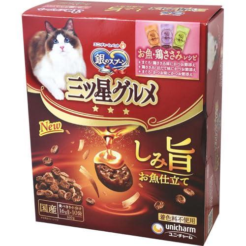 Rakuten - ユニ・チャーム 三ツ星グルメしみ旨お魚仕立て魚鶏アソート 160g