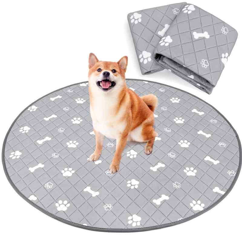 洗える ペットシーツ 丸型 八角形ペットサークルに最適 おしっこパッド 猫 犬用 多頭飼い ペット用 トイレ下敷きマット 速乾 脱臭 抗菌 滑り止め 大判サイズ