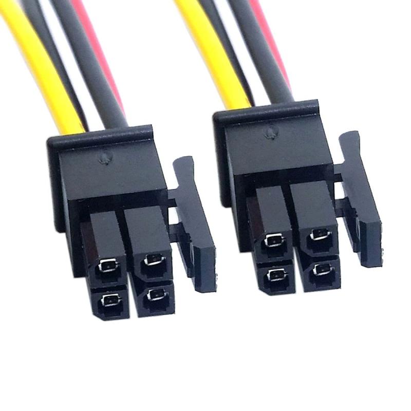 Rakuten - chenyang CY ATX Molex マイクロフィットコネクタ 4ピン オス-オス 電源ケーブル 60cm ピッチ 3.0mm