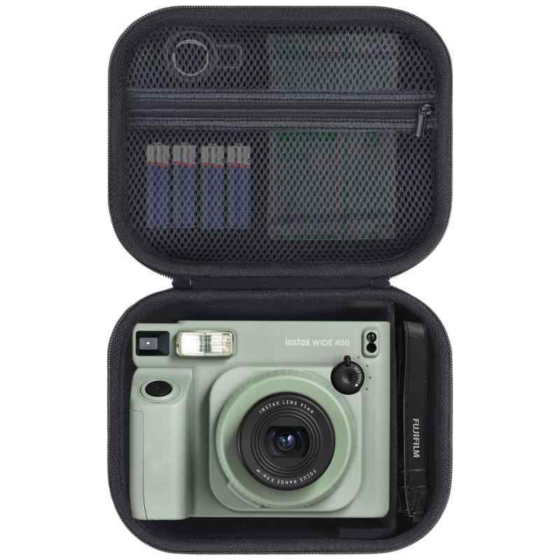 樂天商城 - Lebakort収納ケースと互換性のある富士フイルムFUJIFILM instax wide 400/300 インスタントカメラ （ブラック ケース）