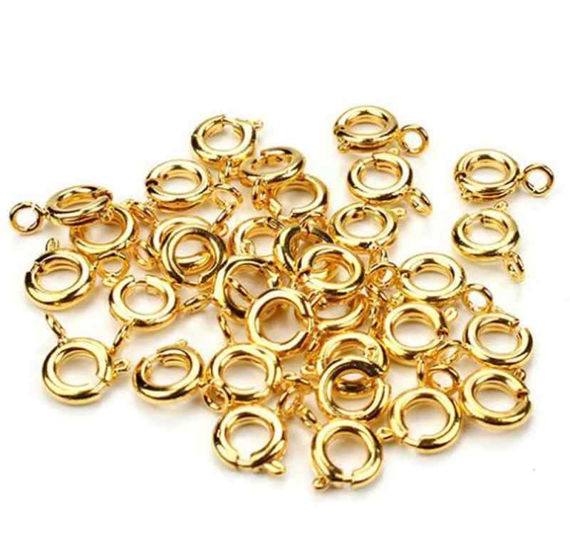 樂天商城 - HJ 引き輪 ネックレス アクセサリー 留め具 パーツ 金具 丸型 100個入り