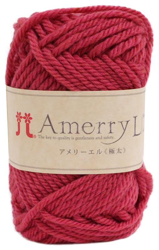 ハマナカ アメリー エル 毛糸 極太 Col.105 ピンク 系 40g 約50m 2414