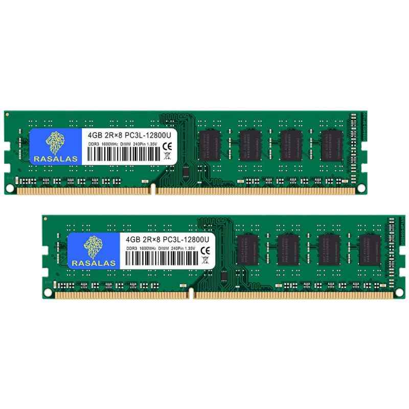 Rakuten - PC3L-12800U DDR3L 1600MHz DIMM 4GB×2枚 240Pin デスクトップPC用メモリ (電圧1.35V ＆ 1.5V 両対応)