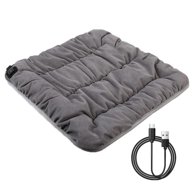 KOKOBIホットマット 電気マット45*45cmホットカーペット ミニ 1人用 電気座布団 5秒速暖 3段階温度調整..