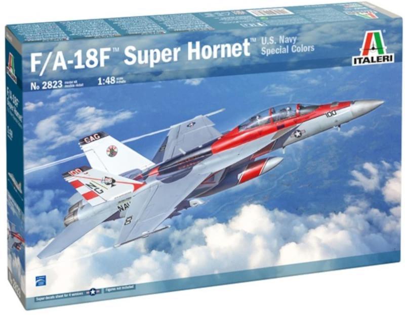 乐天商城 - イタレリ タミヤ 1/48 飛行機シリーズ No.2823 アメリカ F/A-18F スーパーホーネット 米海軍特別塗装 プラモデル 38104
