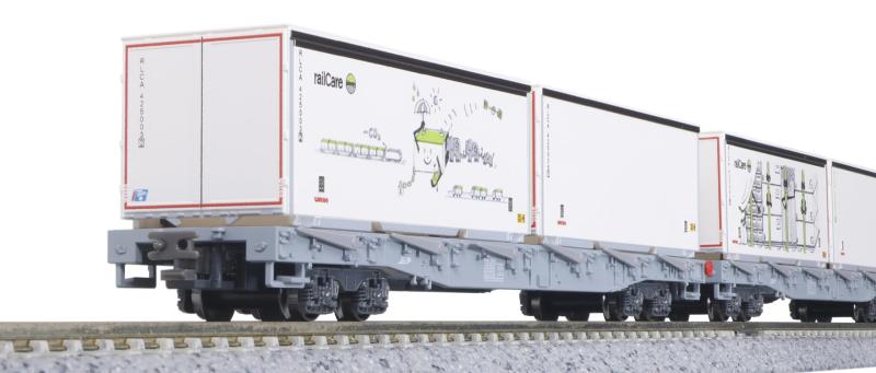 乐天商城 - KATO Nゲージ レーティッシュ鉄道 長物車 R-w コンテナ積載 4両セット 10-1892 鉄道模型 貨車