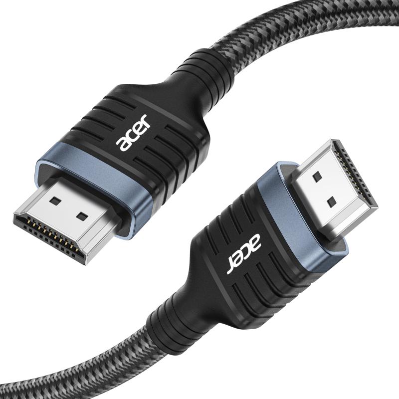 樂天商城 - Acer HDMI 2.1 ケーブル【3m 延長ケーブル】8K@60Hz HDMIケーブル 48Gbps ウルトラハイスピード HDMIケーブル [オス-オス] HDR10+・eARC 対応 4K/2K 互換 ナイロン編み PS5 / PS4 / Xbo