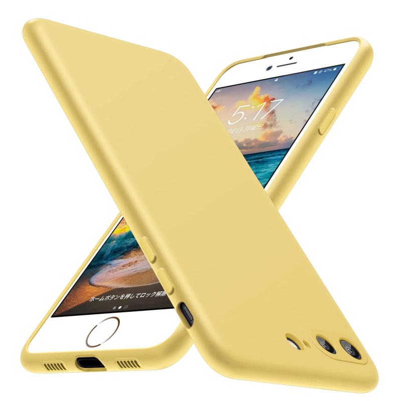 【Tgaoleyd】iPhone 8 Plus 用ケース/iPhone 7 Plus 用ケース シリコン 耐衝撃 衝撃吸収 ストラップホール付き 指紋防止 アイフォン 7/8plus 用カバー レンズ保護 tpu 5.5インチ 一体型液状シリコンカバー