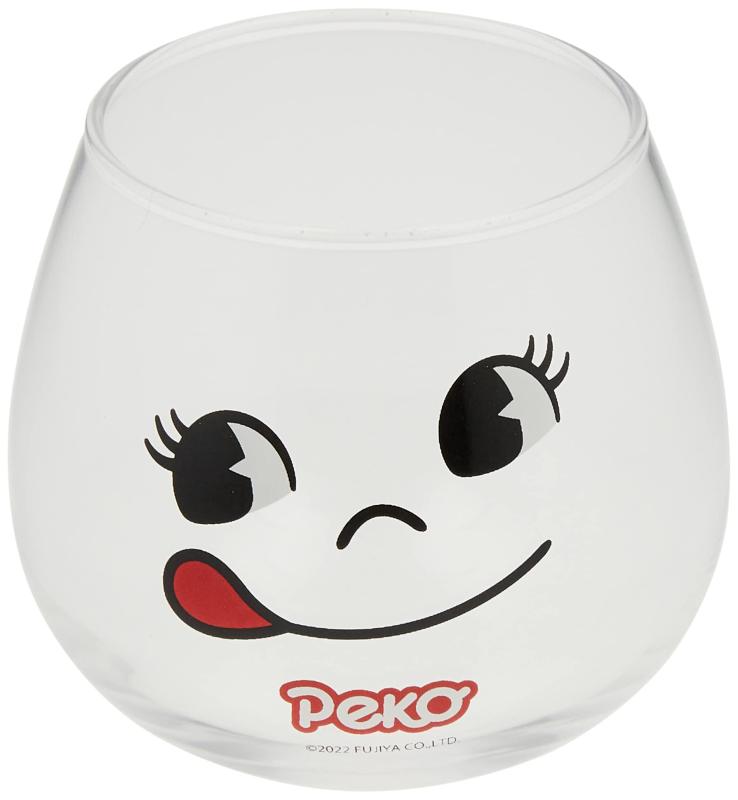 サンアート 不二家 ペコちゃん Peko ゆらゆら グラス 約290ml スマイル SAN3805 透明