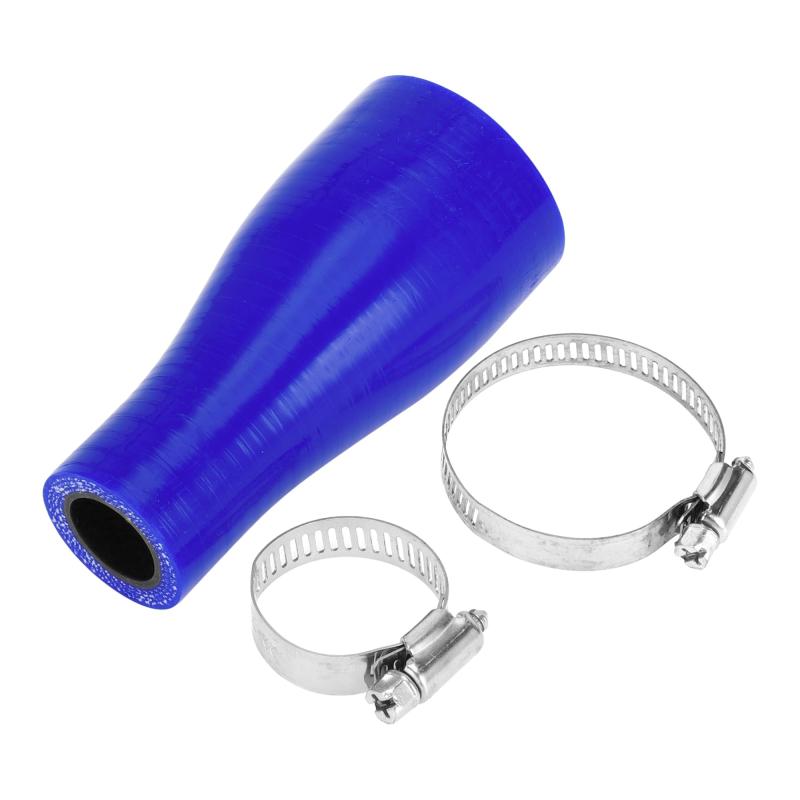 樂天商城 - X AUTOHAUX 1セット 19mm/0.75"-38mm/1.5" ID 100mm/3.94" 長さ 0度 ブラック ブルー 車用シリコンホース クランプ付き クーラントホース ユニバーサル
