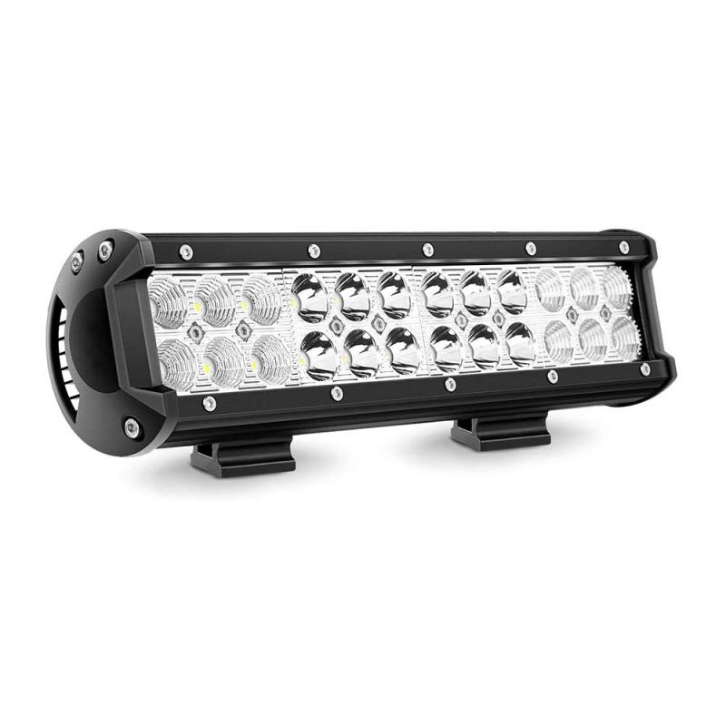 LED作業灯 ホワイト 72wライトバー GREENBEAN 24個LEDチップ 広角 狭角 一体型 12V 24V兼用 防水 投光器 6000K 防水 防塵 防震 取付け自由 省エネルギー 各種作業車に対応 … whitehalca-10179308 White market パッケージ画像