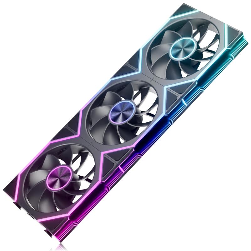 乐天商城 - Novonest ケースファン 120mm 無限鏡面 ARGB ファン 5V 3PIN ARGB 静音と風量バランス設計 配線ゼロ デイジーチェーン 4PIN PWM 1800RPM 隠しパッド 冷却 3本セット ブラック「UA02KC3R」 (逆向吸気