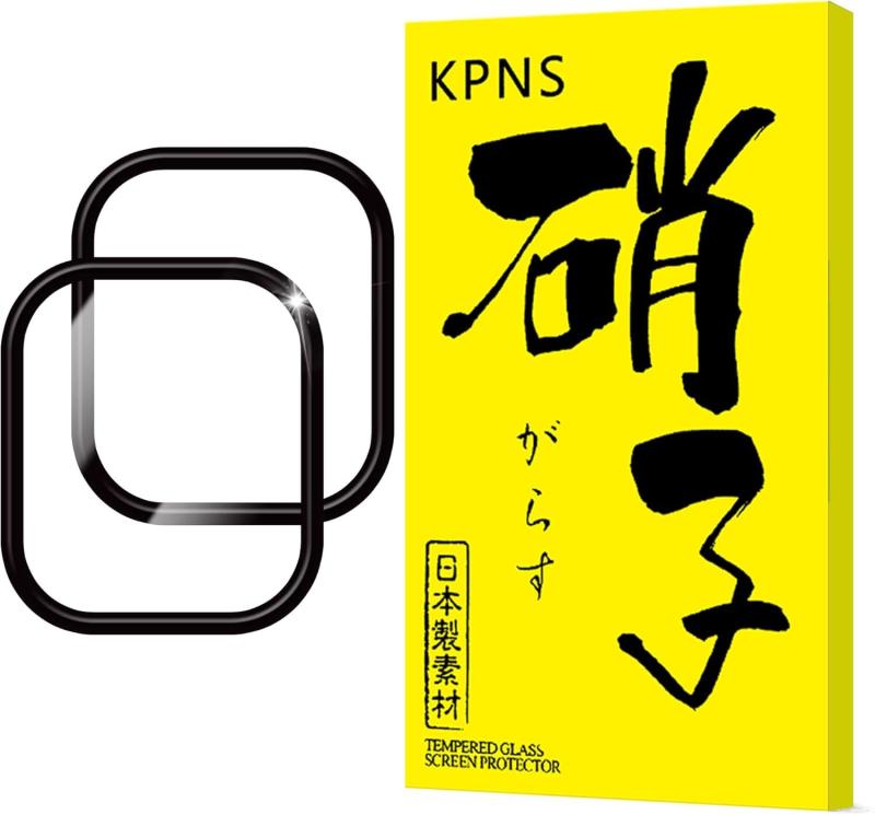 樂天商城 - 【2枚組】KPNS 国産硝子素材製 Apple Watch series 11（2025）46mm / アップルウォッチ 10（2024）46mm 用の ガラスフィルム (2枚) 全面保護 強化ガラス 保護 フィルム
