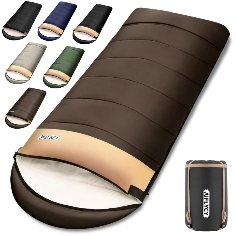 AIFLYCY 寝袋 シュラフ 封筒型 軽量 冬用 夏用 足元に二重保温 230T防水 オールシーズン コンパクト 来客用 whitehalca-10287208 White market パッケージ画像