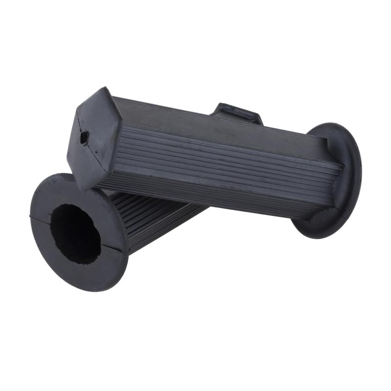 キジマ(Kijima) バイクパーツ グリップ 六角(ヘキサゴン)ミニ ラバー製 112mm φ22.2mm 非貫通タイプ 汎用 ブラック 201-6711