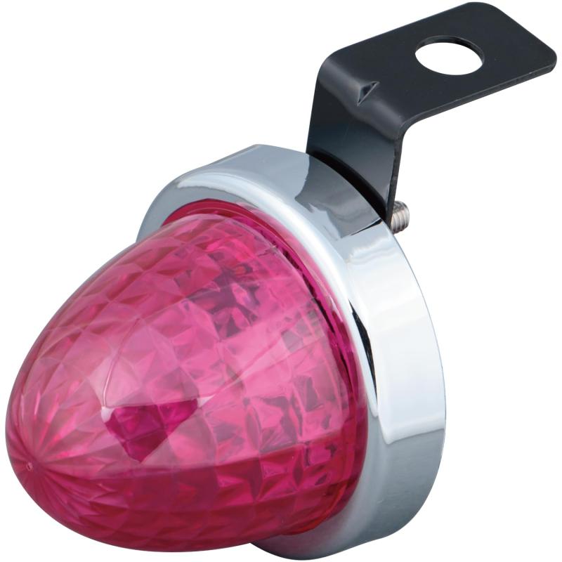 ジェットイノウエ(Jet Inoue)LEDミニサイドマーカー 蛍 ローズピンク 532775材質：レンズ/PMMA VH001、ベース/PC、リング/ABS/クロームメッキ、ステー/スチールレンズカラー：ローズピンクピーク時明るさ(lm)：10サイズ(mm)：50×高さ45、 ネジピッチ：30、 ネジサイズ：M4可動電圧(V)：10～36