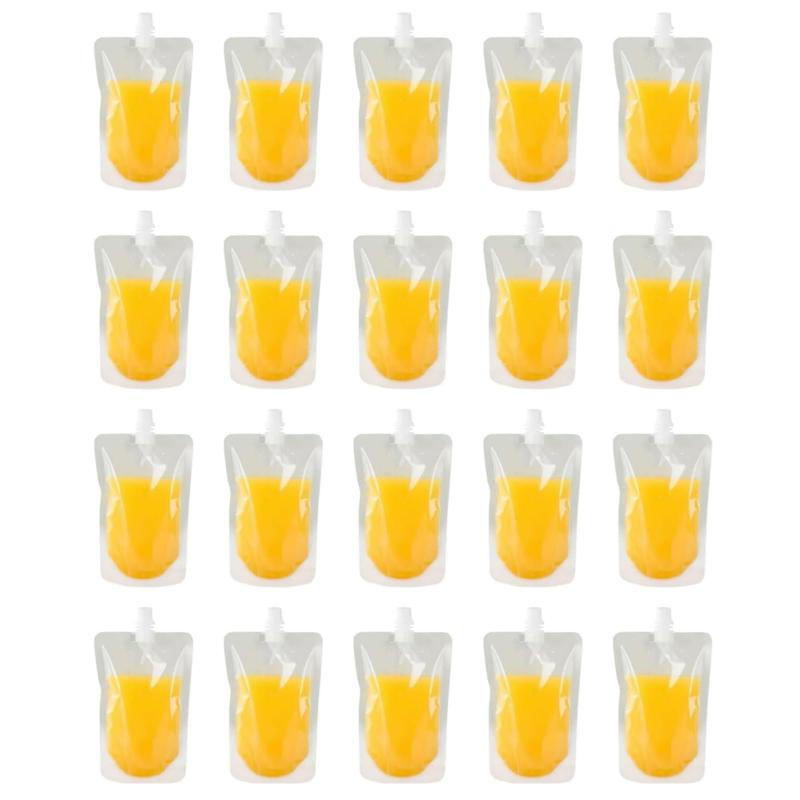Rakuten - スパウトパウチ パウチ容器 詰め替えパウチ 密封 使い捨て 飲み物 薬 ジュースパウチ 分け袋 旅行用