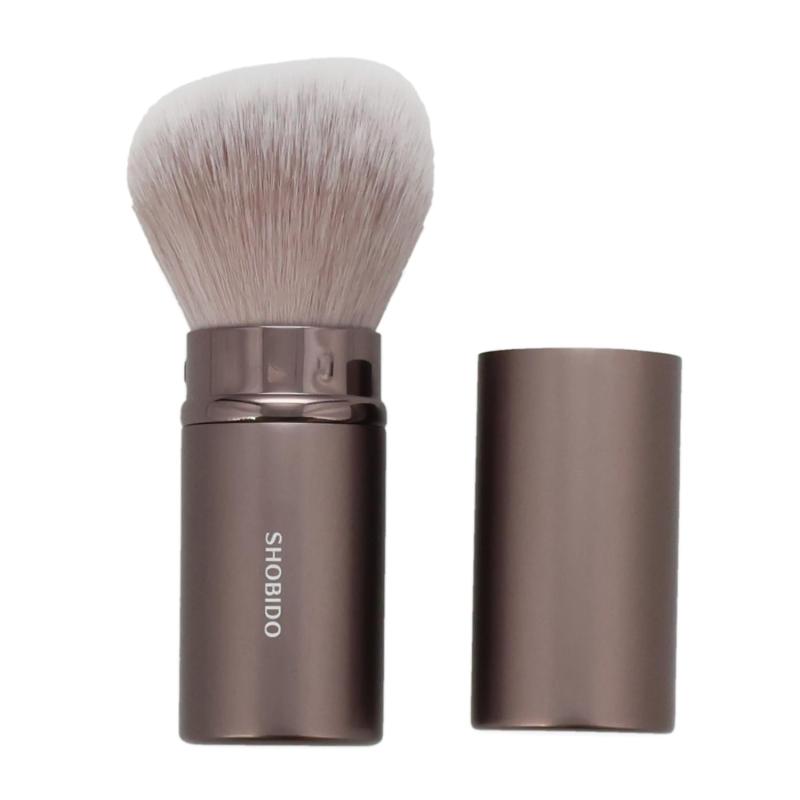 shobido 粧美堂 マルチフェイスブラシ スライド式 化粧ブラシ 高密度毛 パウダーブラシ