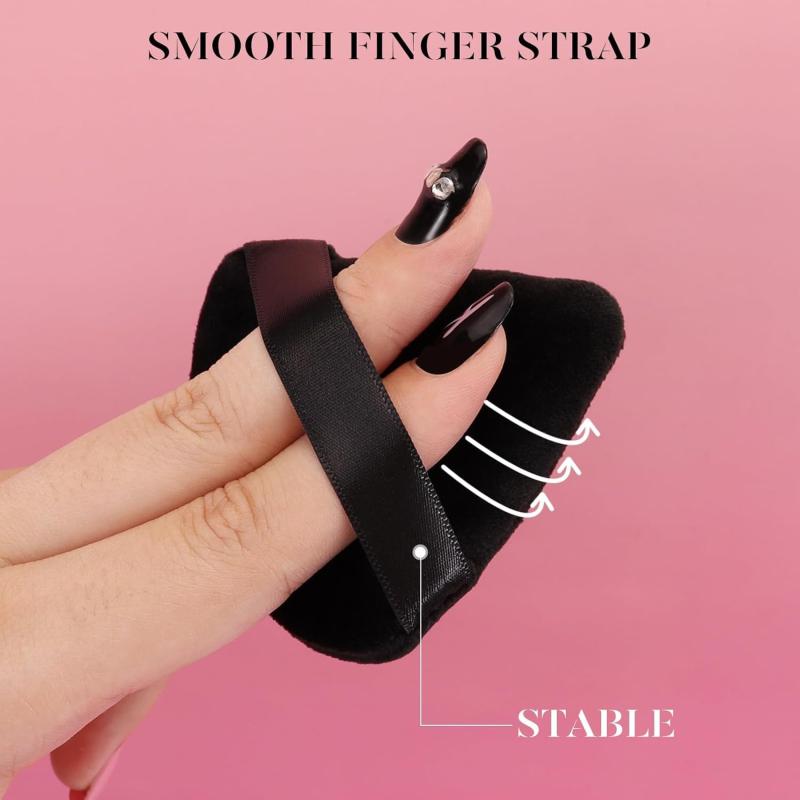 BEAKEY 12 個入りパウダー パフ フェイス パウダー トライアングル メイクアップ パフ ルース & コスメティック ファンデーション用 くさび形 ベロア コスメティック スポンジ 輪郭用