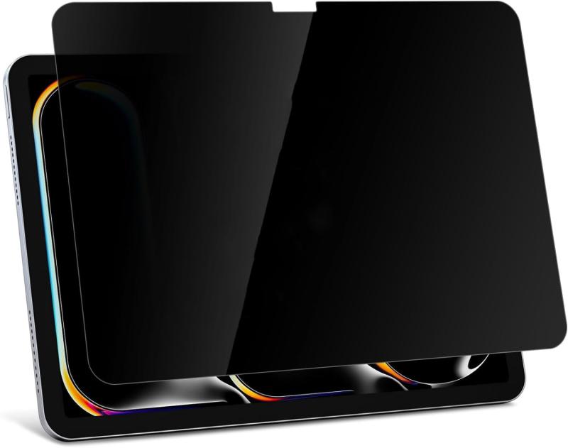 【360°覗き見防止】iPad Pro 11 2024 11 インチ ガラスフィルム 360°覗き見防止 上下左右 プライバシー保護 強化ガラス iPad Pro 11 M4 のぞき見防止 液晶保護フィルム 全面覗き見防止 衝撃吸収 指紋