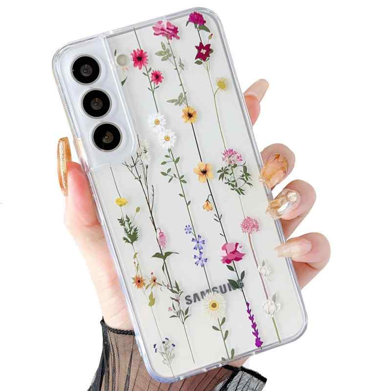 樂天商城 - ZTOFERA Samsung Galaxy S21 5G 用花柄 クリアケース サムスン ギャラクシーs21 ケース おしゃれ かわいい 花 ソフト シリコーン スマートケース 韓国 人気 女子 耐衝撃 軽量 galaxy s21 透明カバー