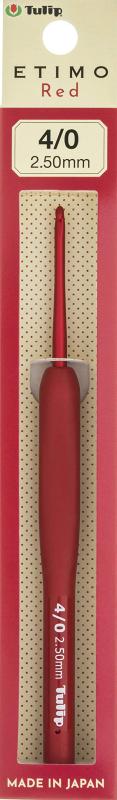かぎ針 『ETIMO Red(エティモレッド) クッショングリップ付きかぎ針ングリップ付きかぎ針