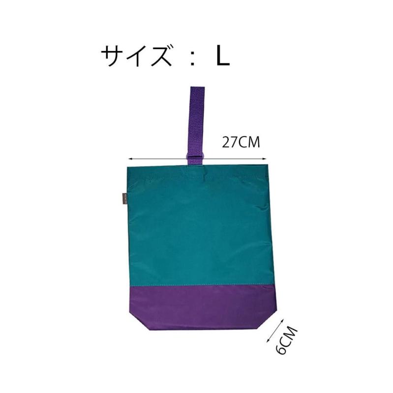 White marketのシューズバッグ キッズ シューズケース 上履き入れ 消臭・抗菌機能付き (ピンクグレー)｜アングル3
