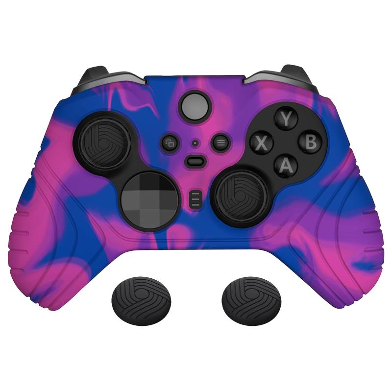 PlayVital Xbox Elite Wireless Controller Series 2 Coreに対応用保護カバー、ソフトラバースキンやサムスティックキャップカバー付き