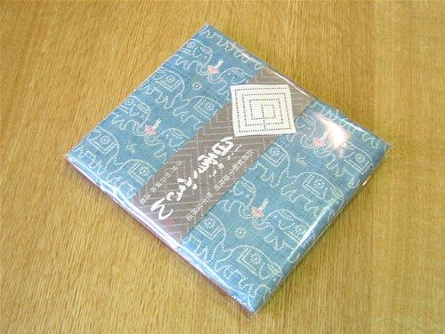 白雪ふきん(Shirayuki Fukin)友禅ふきん 日本製 ブッダ ナイルブルー 塩素系漂白剤使用可