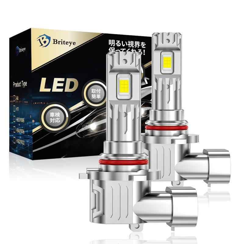 樂天商城 - Briteye HB3 LEDヘッドライト 9005 ハイビーム用 車検対応 爆光 CSPチップ搭載 6500K ホワイト 小型1:1設計 ファンレス静音 キャンセラー内蔵 ノイズ対策 高放熱冷却システム DC12V/24V対応 ハイブリッ